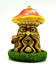 Mushroom Man Back Flow Incense Burner